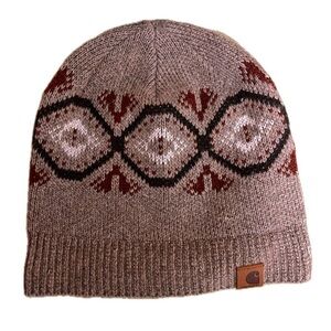 Carhartt Knit Wool Blend Beanie Hat Brown OS